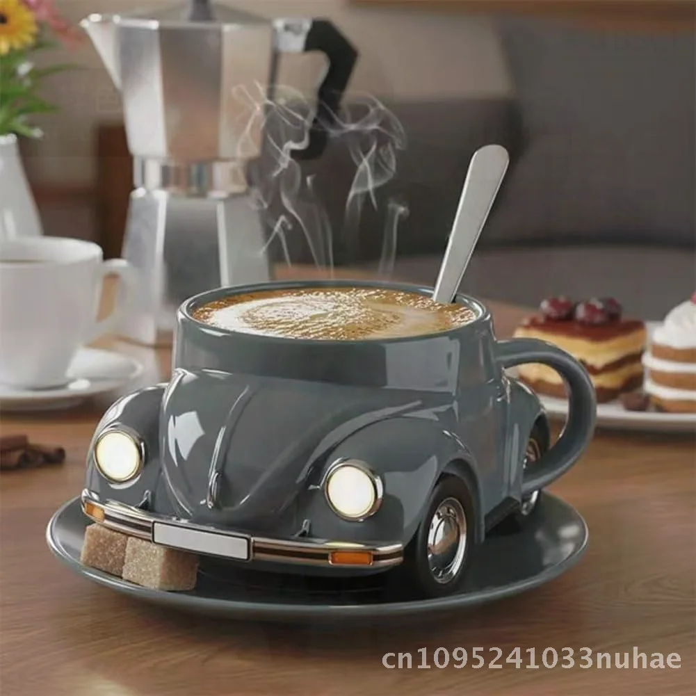 

Mustang Shaped Coffee Mug Creative Beetle Form Utensil Synthetic Resin Purple Blue Gray Yellow Red White Orange Green