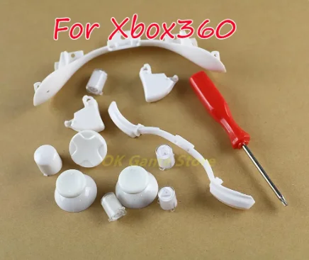 

15sets/lot for XBOX 360 Full set buttons repair parts with T8 screwdriver for xbox360 wireless controller