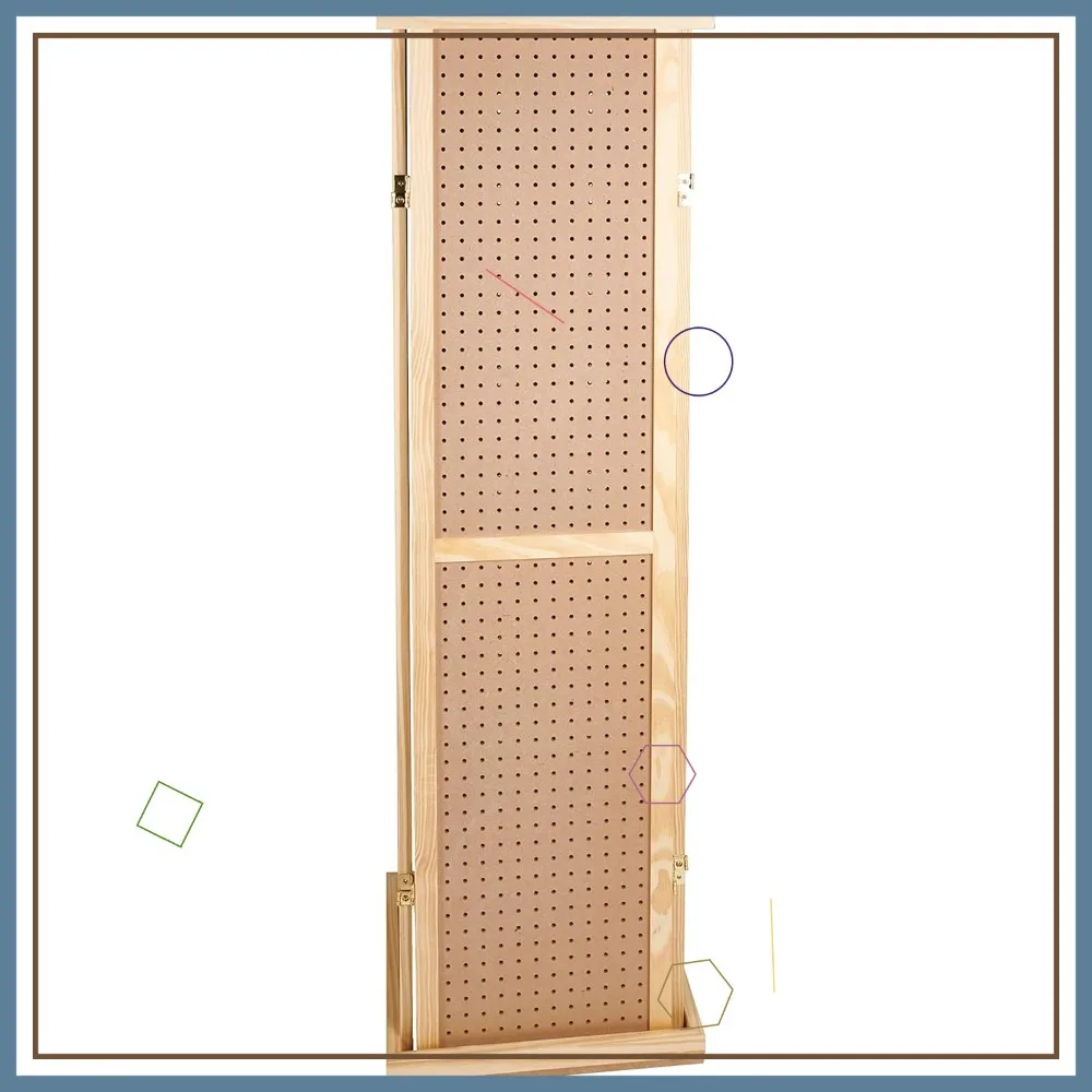 

Вращающаяся демонстрационная стойка-пегборд 5 футов с основанием и верхней секцией – Четырехсторонняя подставка для украшений для выставок ремесленных изделий