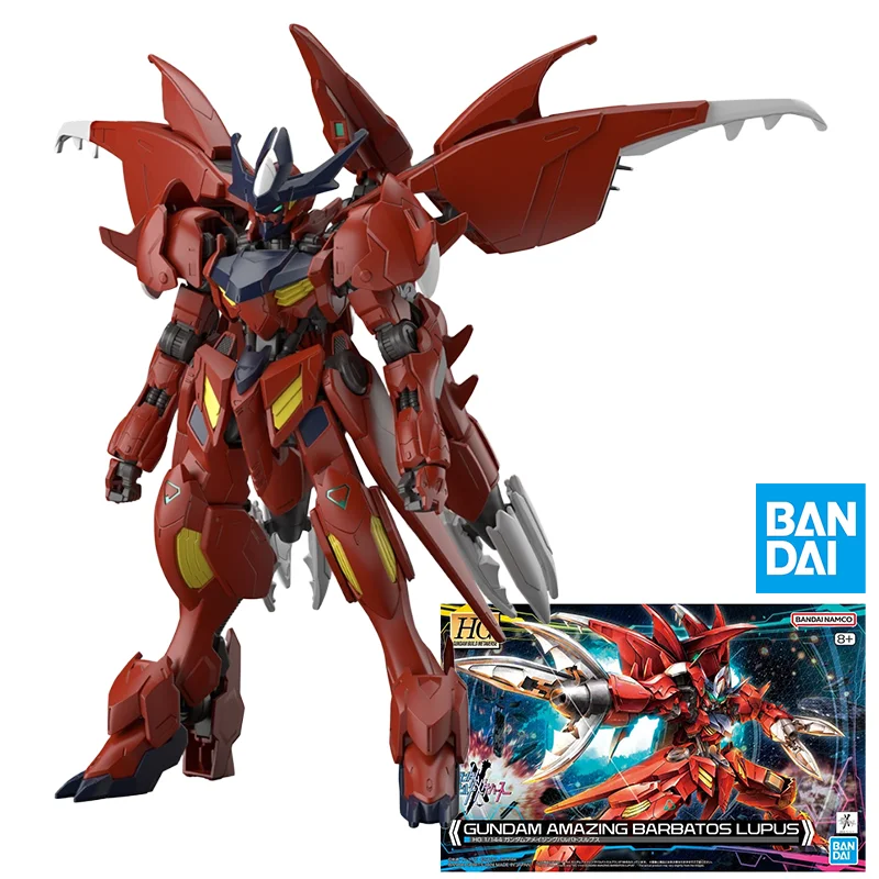 

Bandai Original GUNDAM HG Series AMAZING BARBATOS LUPUS Anime Action Figure Assembly Model Toys Collectible Model Ornaments