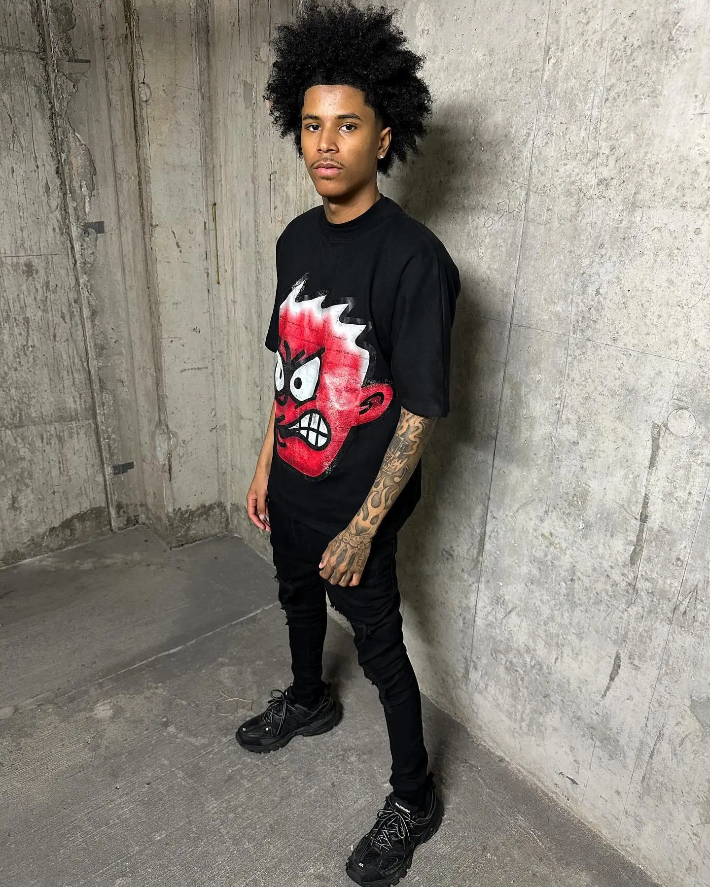 American Retro Oversized T-shirt Y2K Street Harajuku Anime Printed Short-sleeved Hip-hop Trend Brand Clothing Men Casual Loose