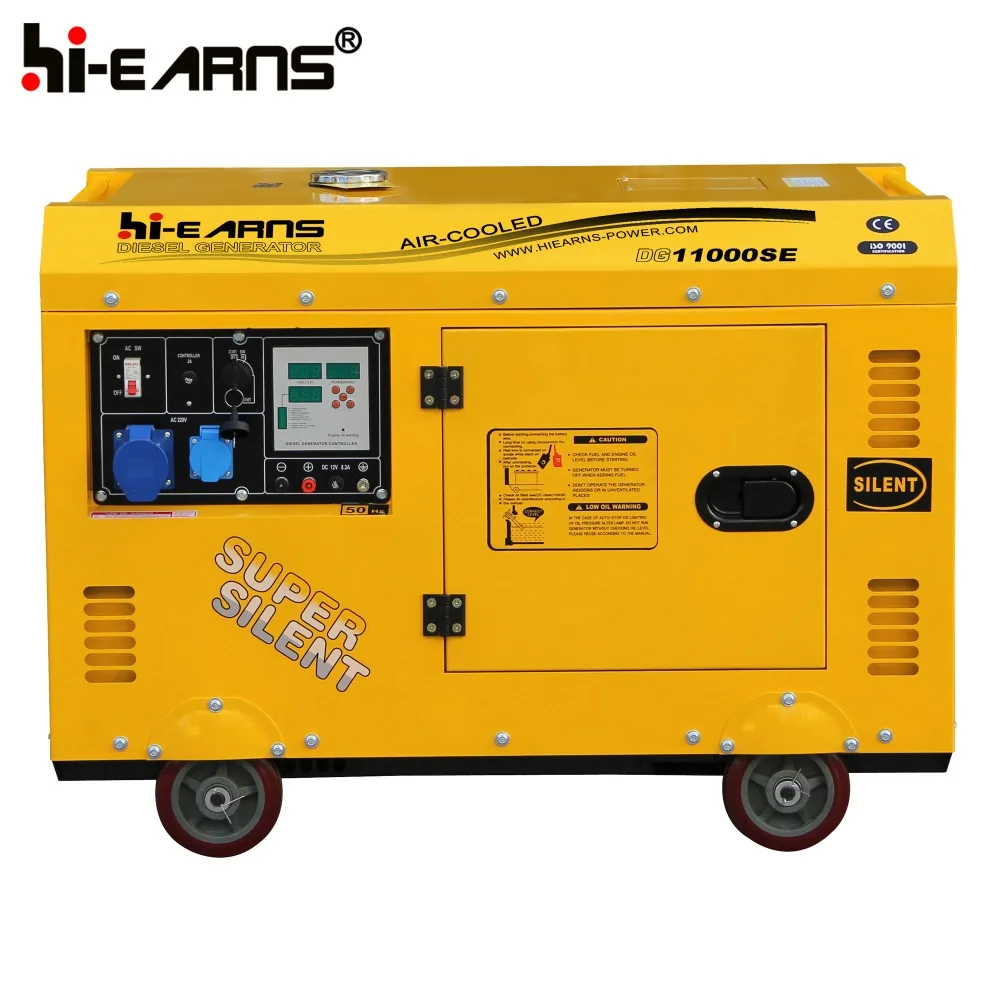 8KW 10KVA air cooled portable single cylinder 198 die·sel engine generator price