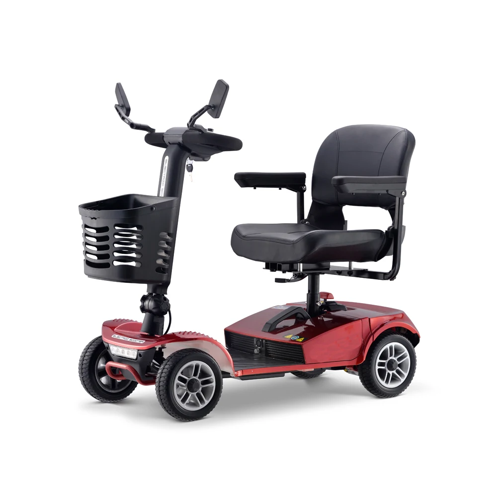 

2023 Airline Approved 4 Wheel Adult Disabled Handicapped Foldable Power Scooter Small Electric Mobility Scooter