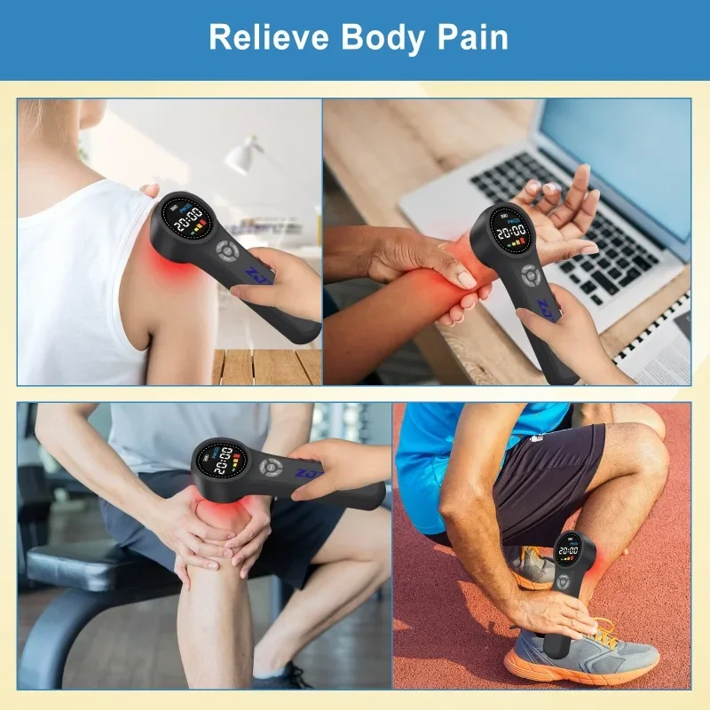 1760mW LLLT cold laser therapy device Level 4 660 808 980nm handheld NIR for pain relief arthritis sciatica wound healing