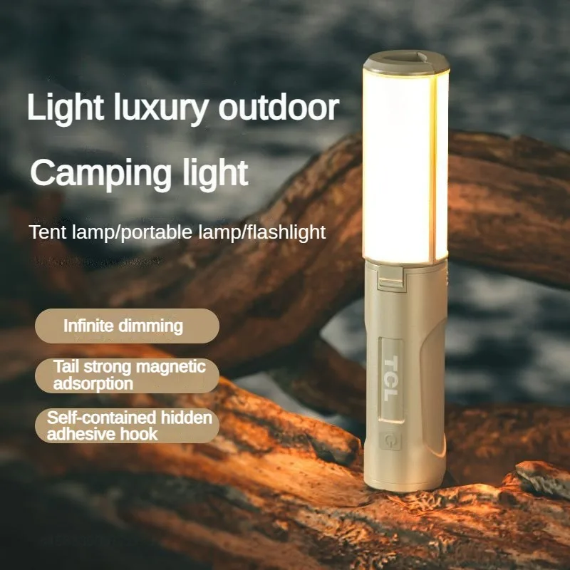 Xiaomi TCL Camping Lamp Rechargeable Multi functional Lighting Outdoor Portable Atmosphere Light Travel Multifunction Flashlight