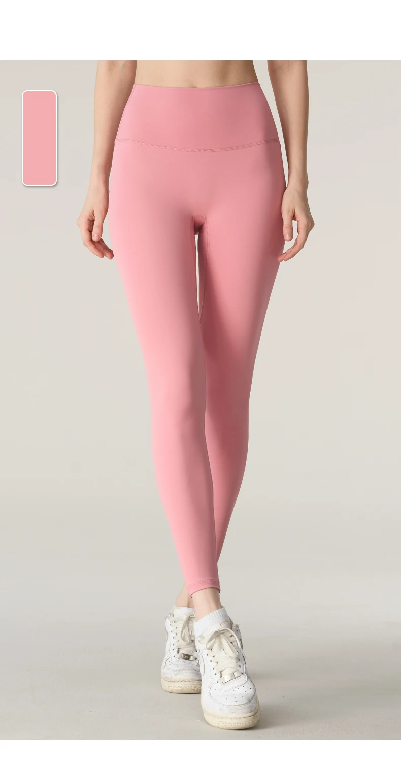 Hochgeschnittene Yoga-Leggings für Damen, ideal für Sommer-Workouts, hohe Elastizität, atmungsaktiv, formgebend, für Laufen, Outdoor-Aktivitäten, Freizeit, Radfahren und Yoga. – Detail 14
