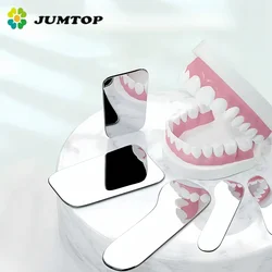 Espejo de ortodoncia Dental, Reflector de fotografía de doble cara, Material de vidrio con revestimiento de titanio, 5 paquetes