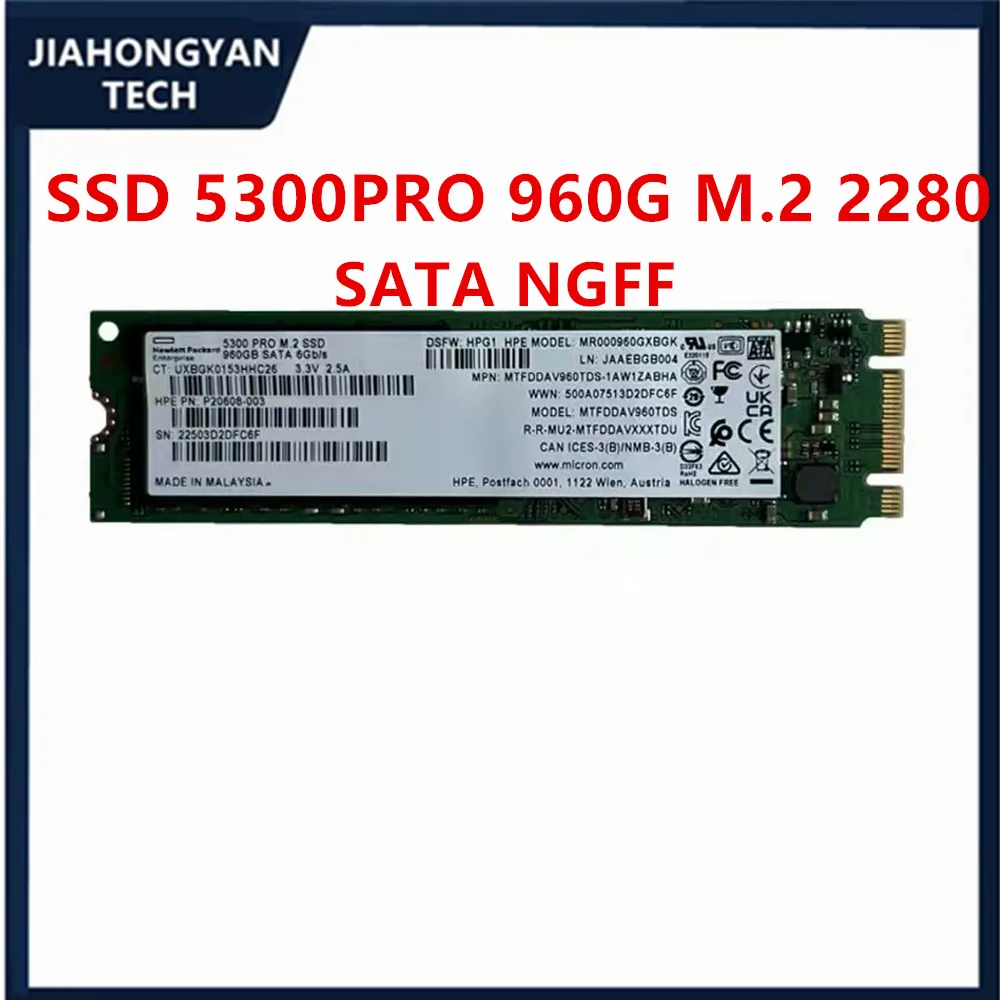 Original สําหรับไมครอน 5300PRO 960G 1.92TB 240G 480G M.2 NGFF 2280 SATA SSD Enterprise Solid State Drive SSD