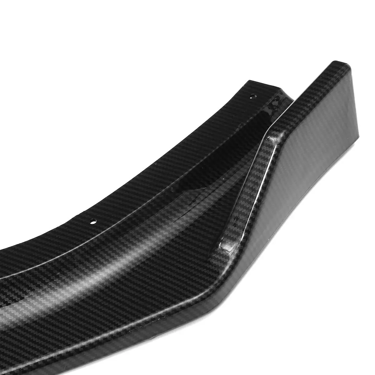 3pcs Carbon Fiber Look Car Front Bumper Lip Splitter Lip Spoiler Diffuser Spoiler Cover Trim For Honda For Civic 2016-2019