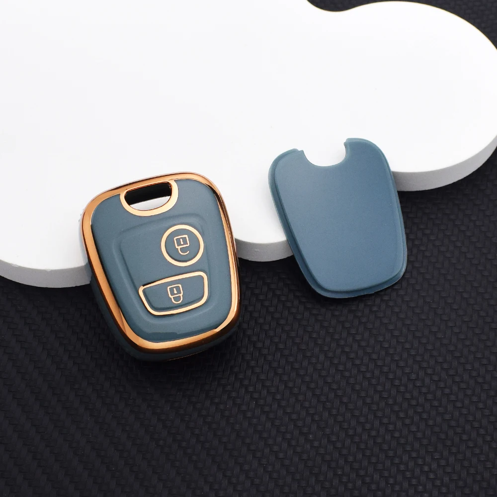 

Car Remote Key Case Auto Shell Fob Protector for Citroen C1 C4 for Peugeot 106 107 206 207 306 307 406 407 TPU Cover Accessories