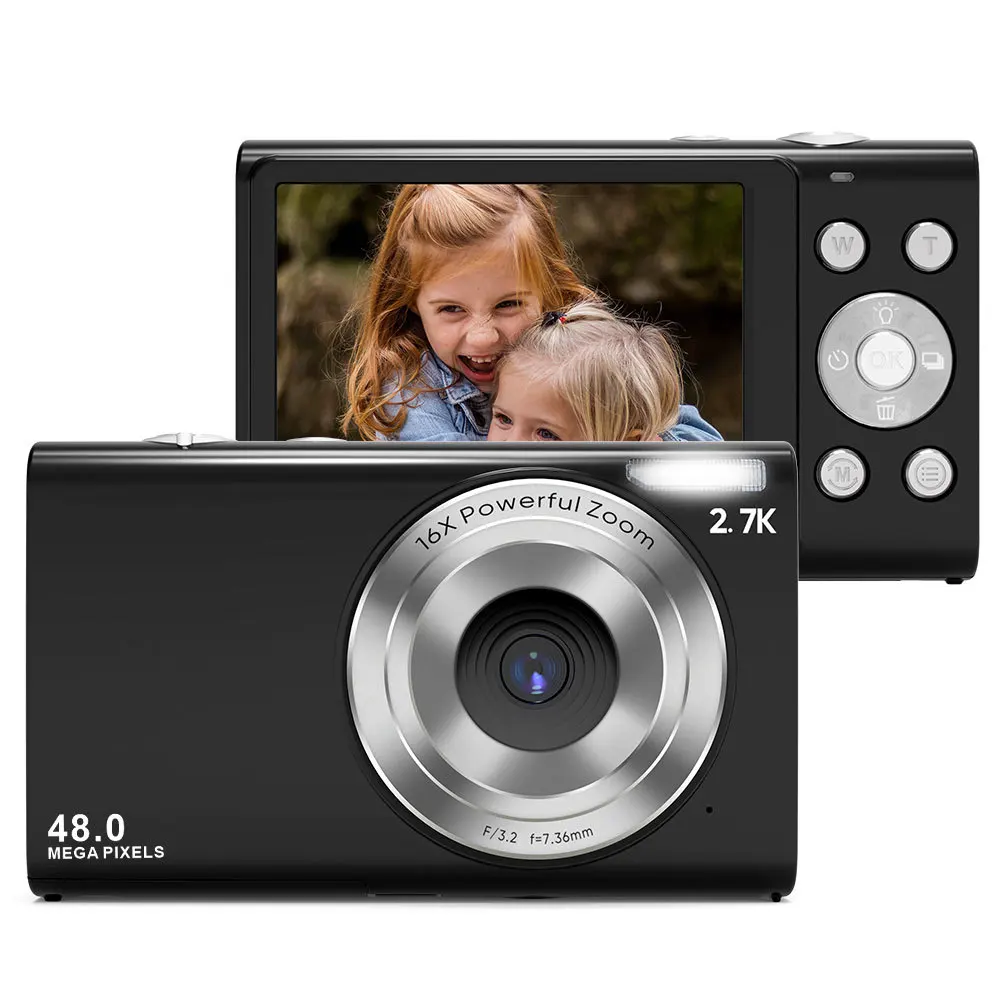 16x Zoom Compact 48MP Cameras HD Digital Camera Children Camera Student Camcorder with Professional Photography Shooting Camera