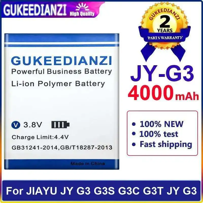 

4000Mah Mobile Phone Battery For Jiayu JY G3 G3S G3C G3T Long-Lasting JY-G3