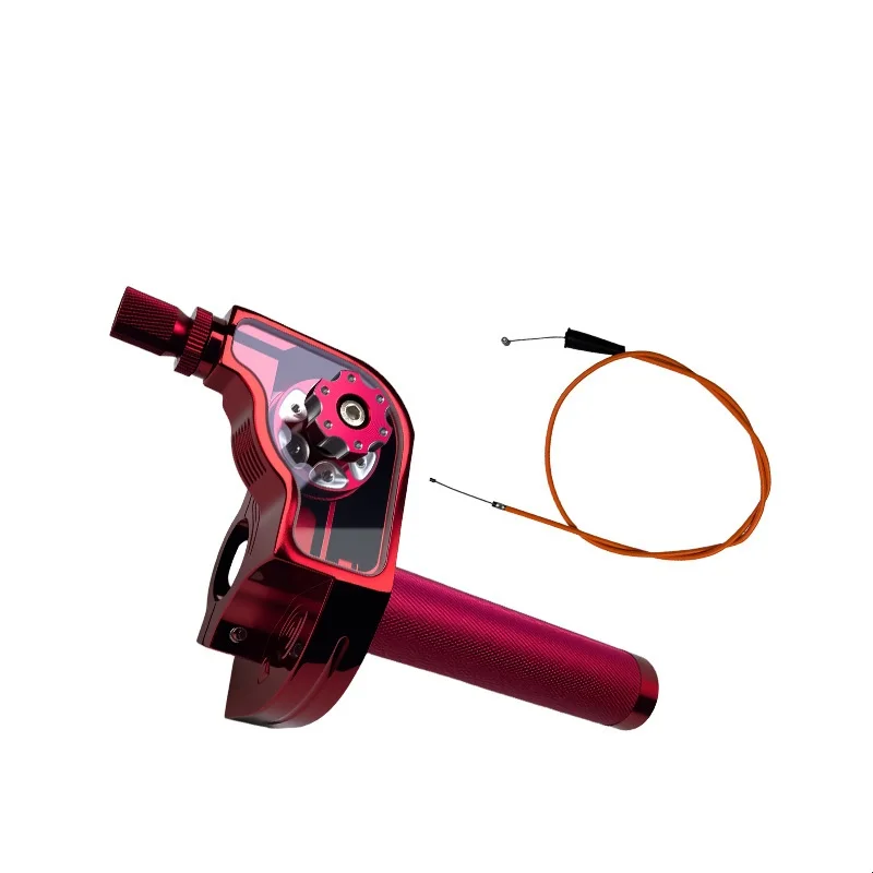 

7/8'' 22mm CNC Aluminum Motorcycle Accessories Modified Throttle Grip Gatling Handle Set Assembly