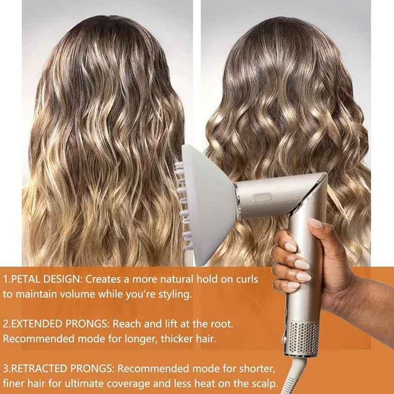مرفق الناشر لمجفف الشعر flexstyling القرش ، وتعزيز الملحقات تجعيد الشعر الطبيعية ، مجفف ضربة ، مصفف ، أداة التصميم