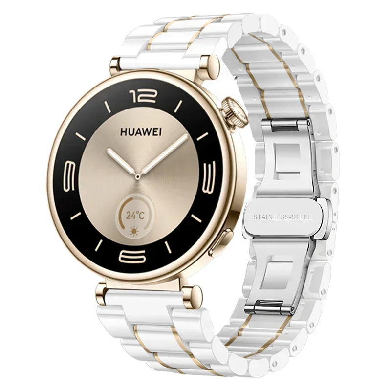 Ceramic Band for Huawei Watch GT5PRO 42mm High Tempreature Refining Ceramic Band Compatible with Huawei Watch GT5 41mm GT4 41mm