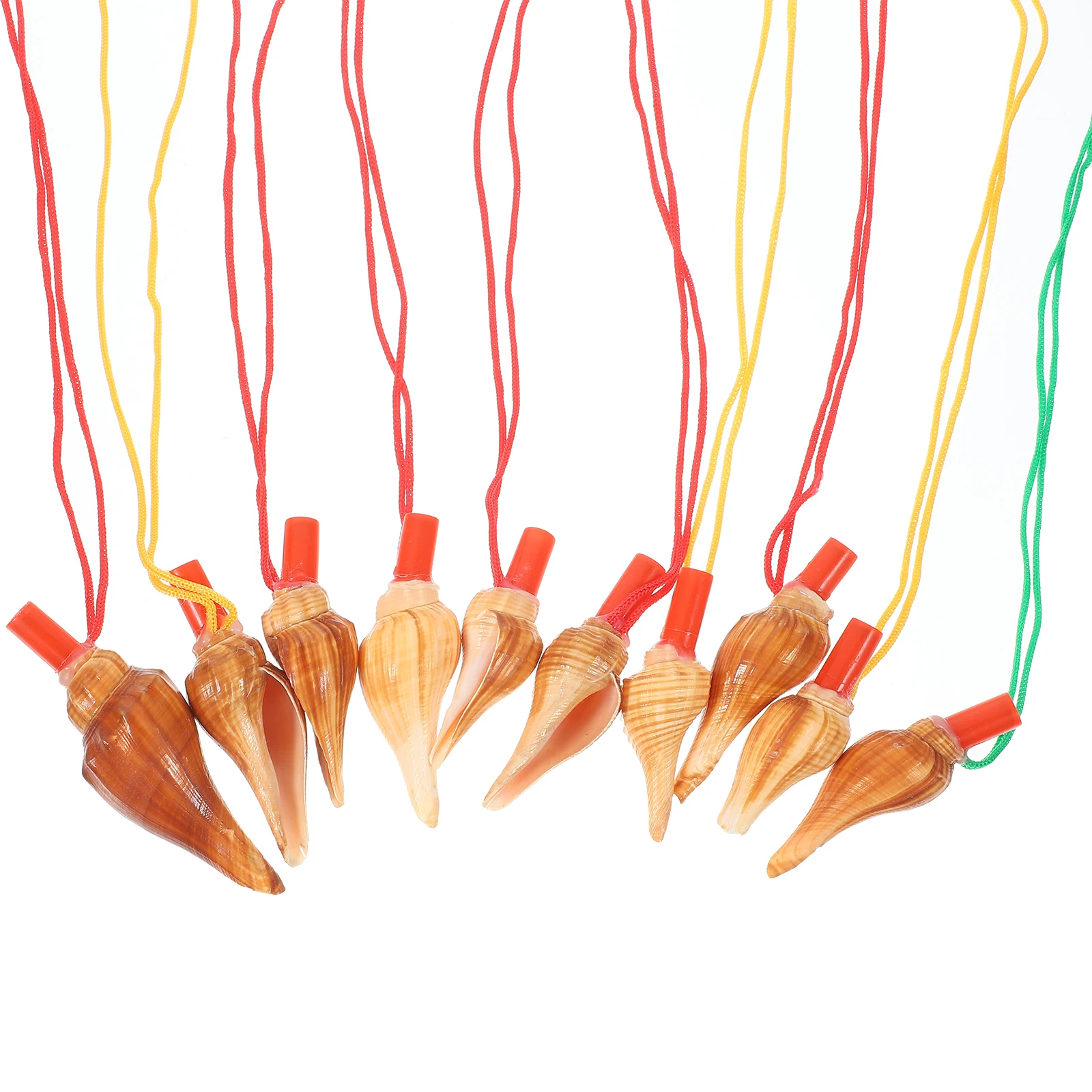 

10Pcs Natural Conch Whistle Shell Shaped Musical Instrument Decorative Gift for Christmas Birthday Party Favors