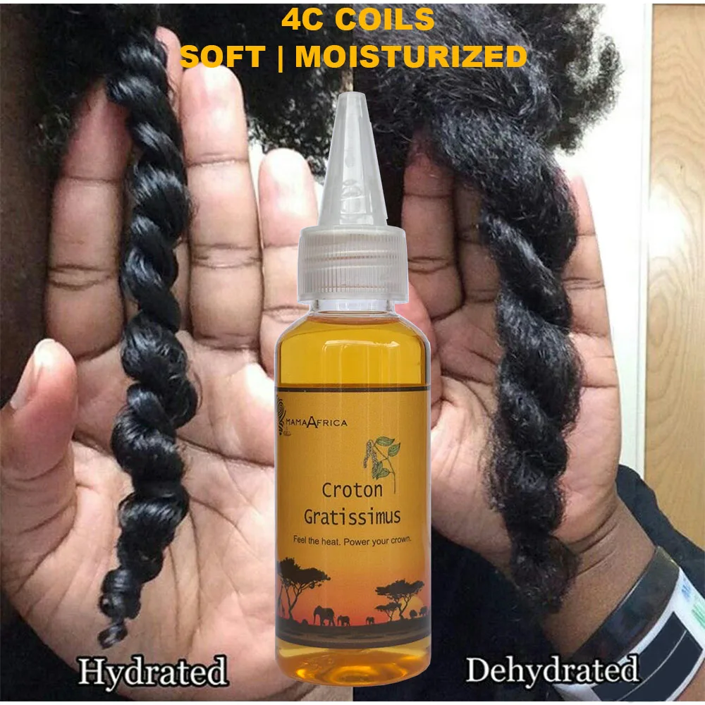 

West African Hair Oil with Castor & Rosemary Lightweight Care for 3C - 4C Kinky & Coily Hair