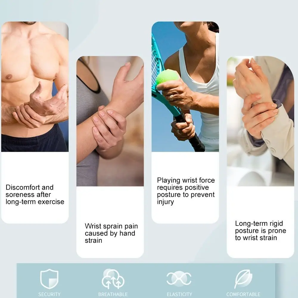 

Light&Thin Adjustable Wristband Compression Breathable Fitness Protect Wristband Difficult To Pilling Universal