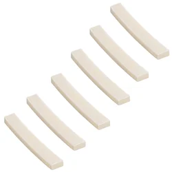 6 Pcs Beef Bone Nut Electric Replacement Vintage Guitar Cattle Blank Slotted Uncut Compatible with