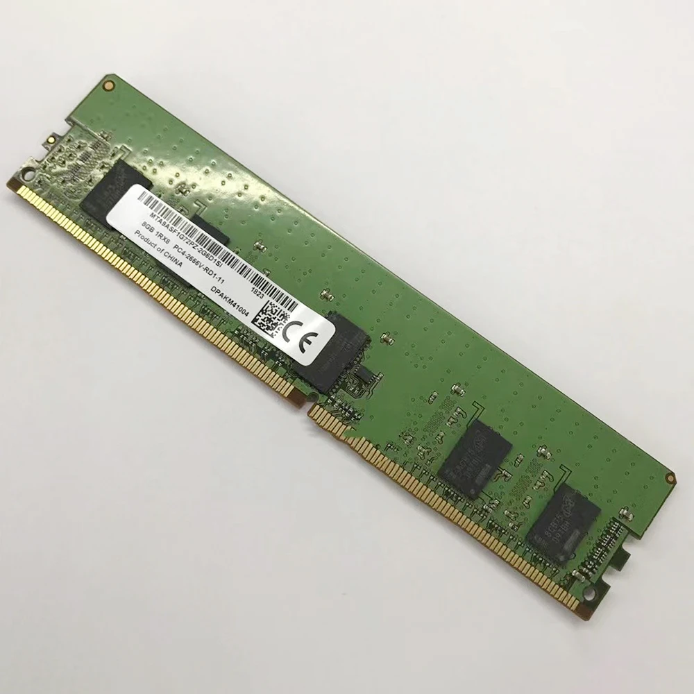 For MT MTA9ASF1G72PZ-2G6D 8G 8GB 1RX8 DDR4 2666 PC4-2666V-RD1-11 RDIMM Server Memory Fast Ship High Quality