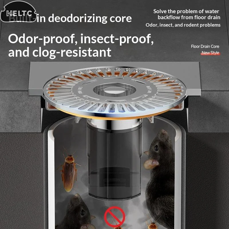 

1PC Portable Anti Odor Floor Drain Core Removable Insect Prevention Basin Drain Filter Colander Seal Stopper For KitchenBathroom