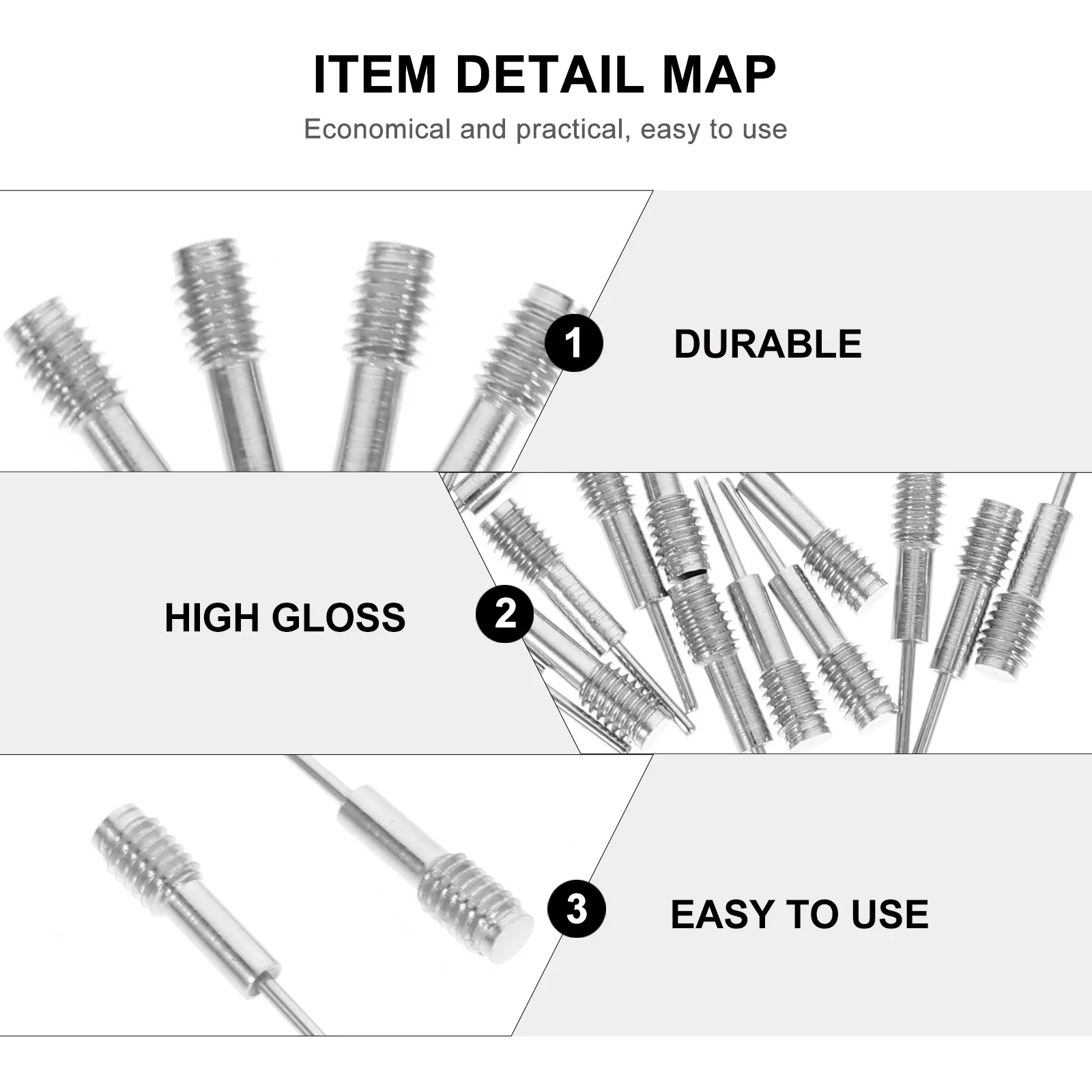 Assista Reparar Agulha, Removedor de Fita Desmontado, Watchband Ajuste Agulhas, Copper Link Removal Tool Kit Ferramentas, 20 pcs