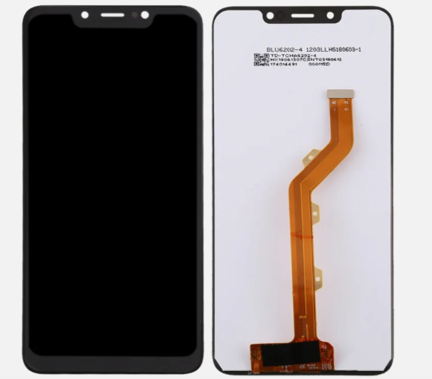 השווה בין מסכי LCD לטלפונים מובילים: מסך LCD ודיגיטיזר ל-Tecno Spark 3 KB7 Infinix Hot 7 X624B, X624, X652A