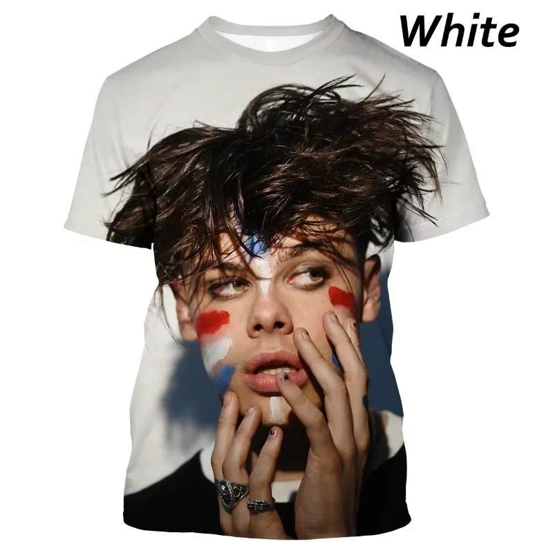 

Summer New Singer Yungblud Mens 3D Print T Shirt Casual Fashion Hip Hop Harajuku Street Round Neck Short Sleeve Fashion Tops
