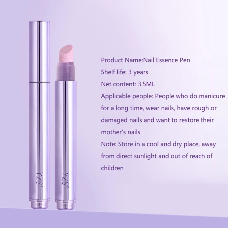 Nagelverzorgingspen Verwijdert dode huid Tackles Randen Reparaties Beschadigde nagels Polijstmiddel Essentiële olie Voedt keratine voor nagelverzorging