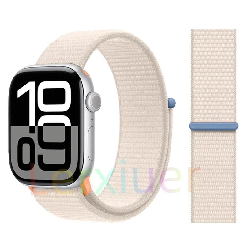 Nylon lusband voor Apple Watch-banden 46 mm 44 mm 45 mm 40 mm 41 mm 42 mm Armband iWatch-serie 11 10 9 SE 8 7 6 5 4 Ultra 3 2 49 mm