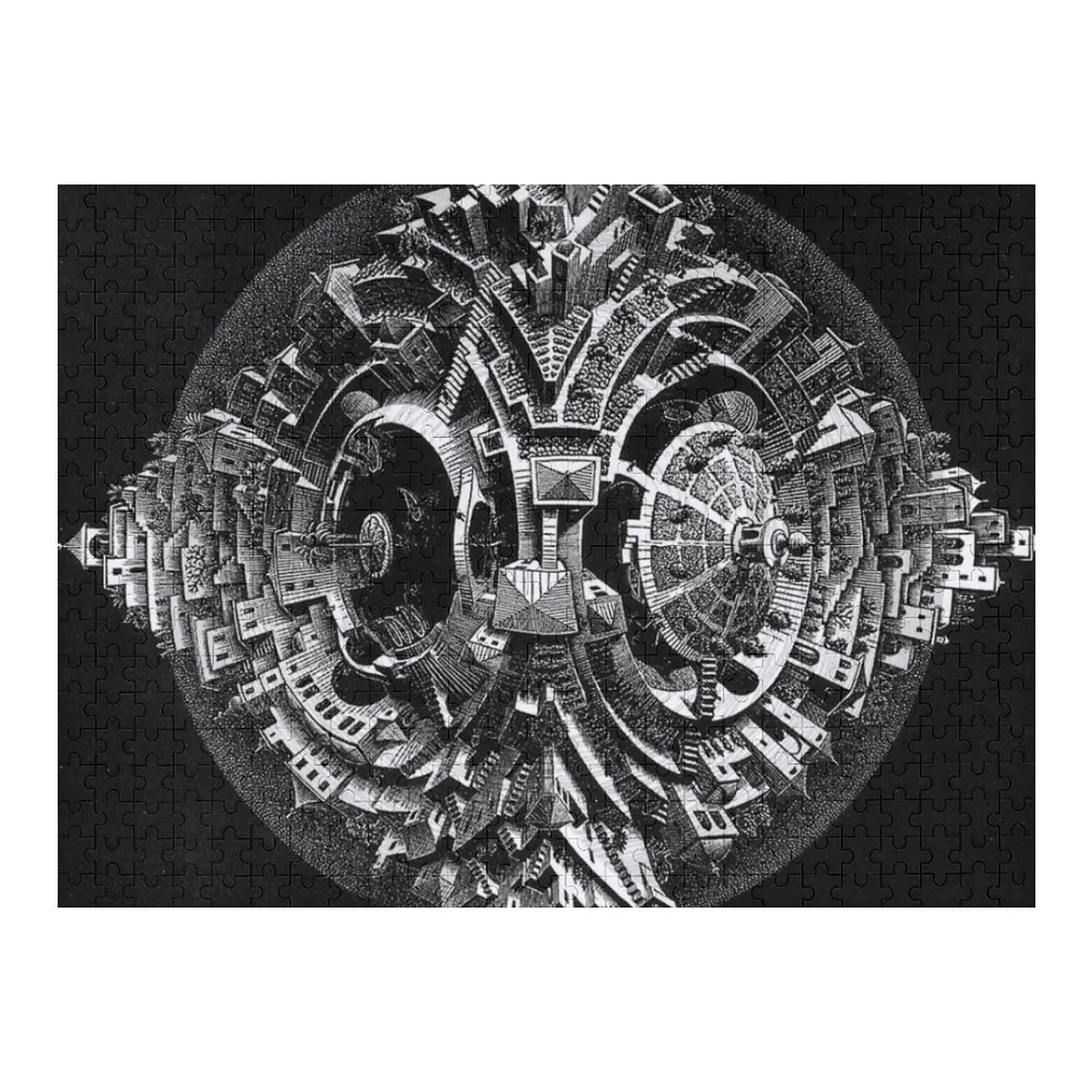 

M.C. Escher artwork Jigsaw Puzzle Wooden Decor Paintings Custom Wooden Name Puzzle