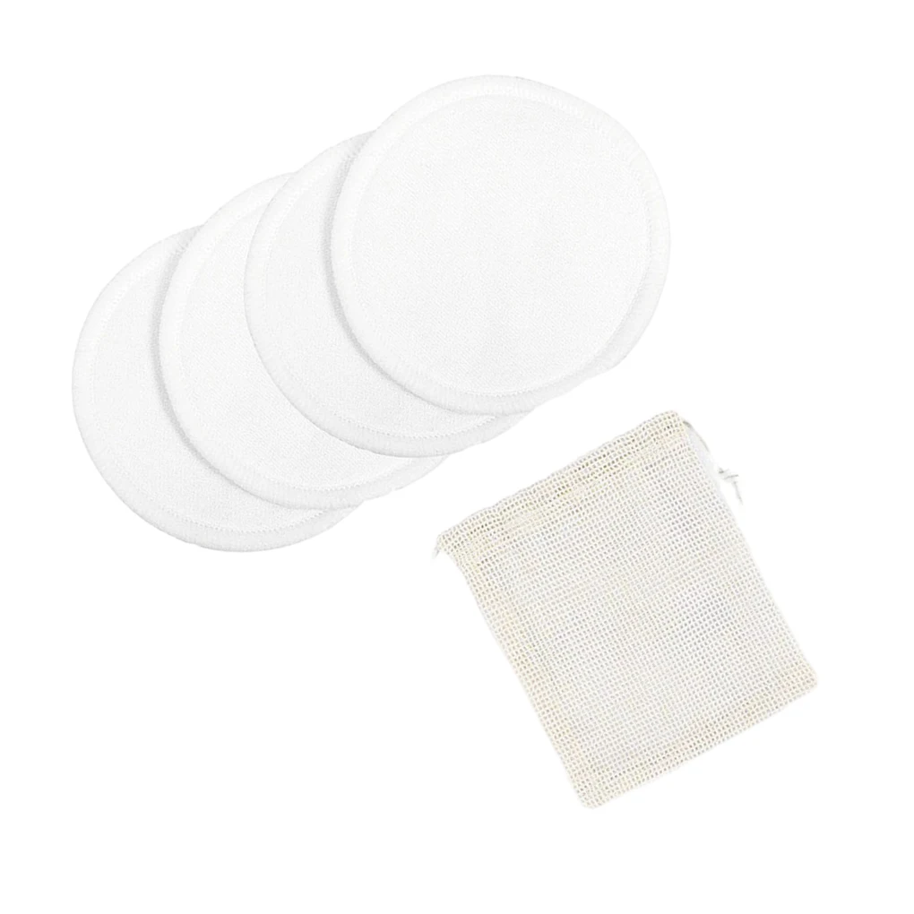 18x Wit Verfrissen En Revitaliseren Van De Reiniging Met Bamboe Make-Up Remover Pads Rustgevende Verlichting Huidverzorging