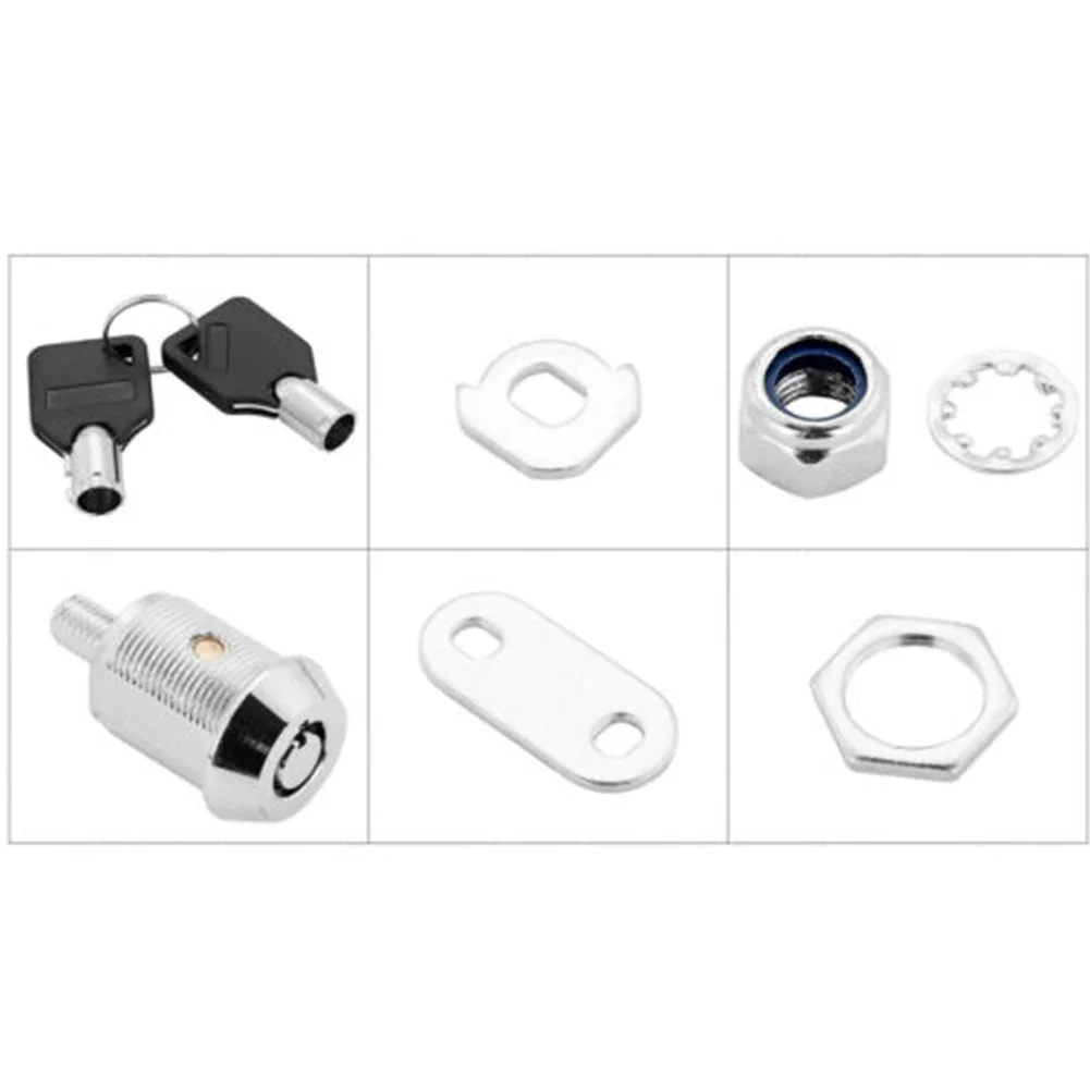RV Storage Locks Cabinet Lock With Keys 16-30mm Tubular Cam Lock Door Cabinet Mailbox Drawer Cupboard Box Lock