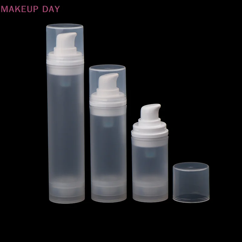 15/30/50Ml Lege Luchtloze Pompflessen Mini Lotion Vacuüm Cosmetische Containers Vrouwen Vormen Reisemulsiefles