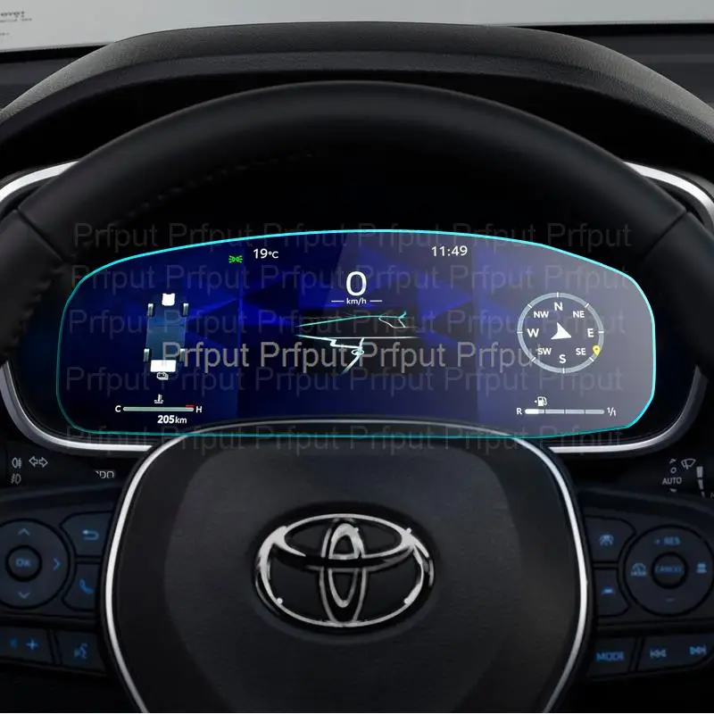 

Защитная пленка для экрана ПЭТ для Toyota Corolla Cross 2023, 12,3 дюйма, цифровая панель приборной панели автомобиля