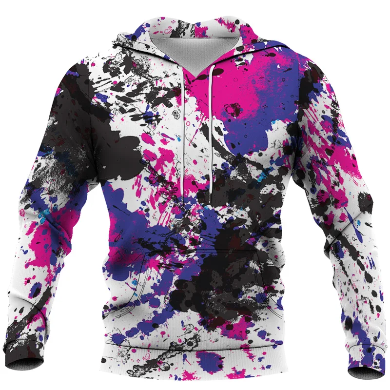 Colorful Leopard Butterfly Tie Dye Paint Vintage Style Men Hoodies Women Water Color Tracksuit Pullover Casual Sweatshirts S-6XL