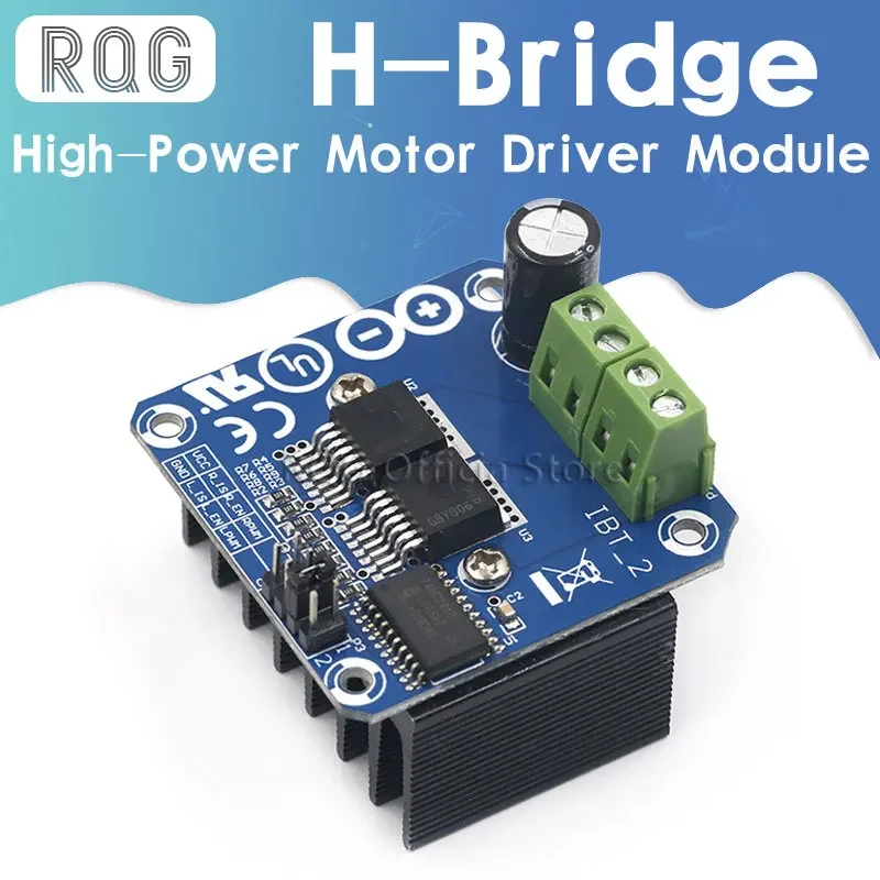 Double BTS7960 43A H-bridge High-power Motor Driver module/smart car/