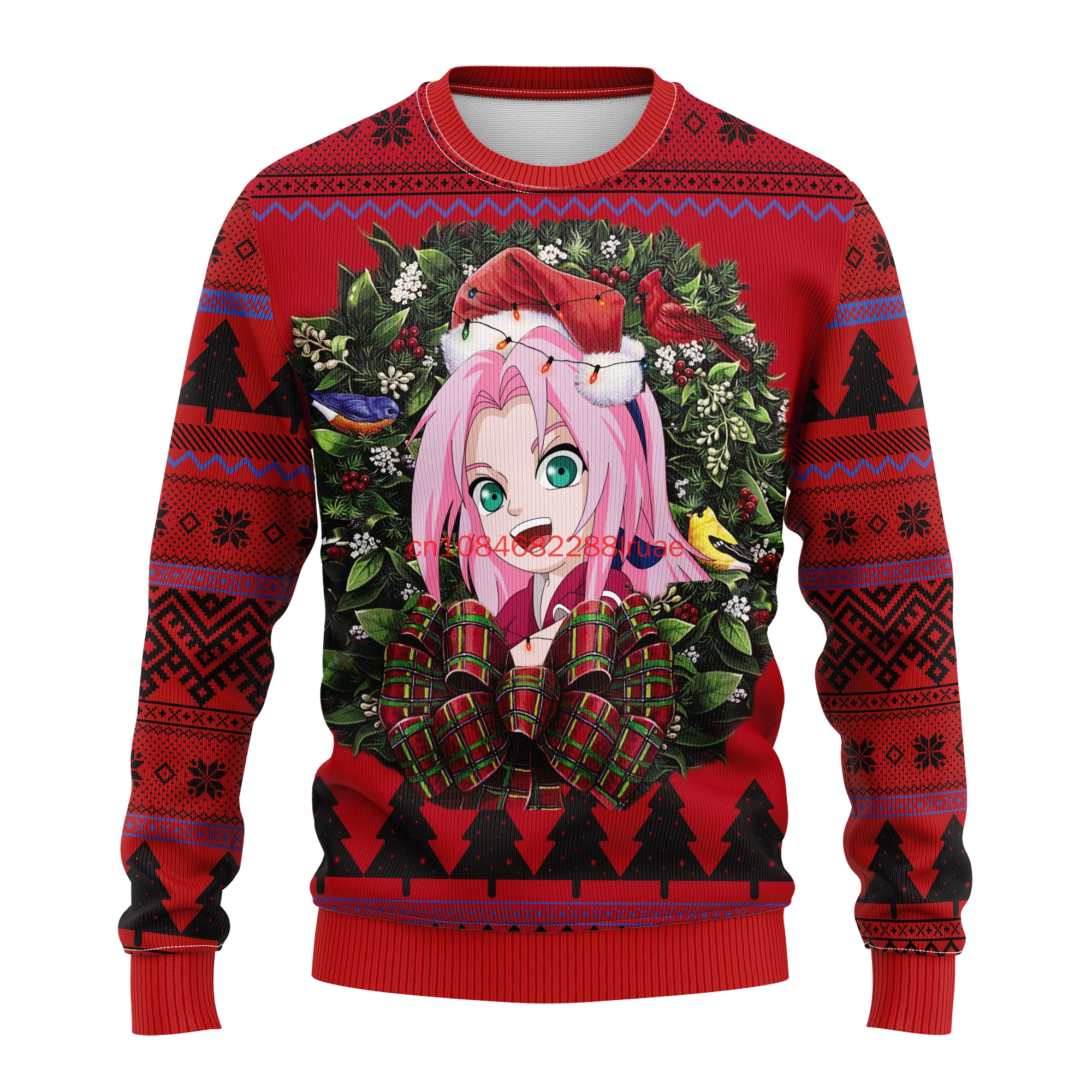 Autumn/Winter New Naruto Anime Kids Ugly Christmas Sweater3D Printed Cosplay Men's and Women's Ugly Sweater