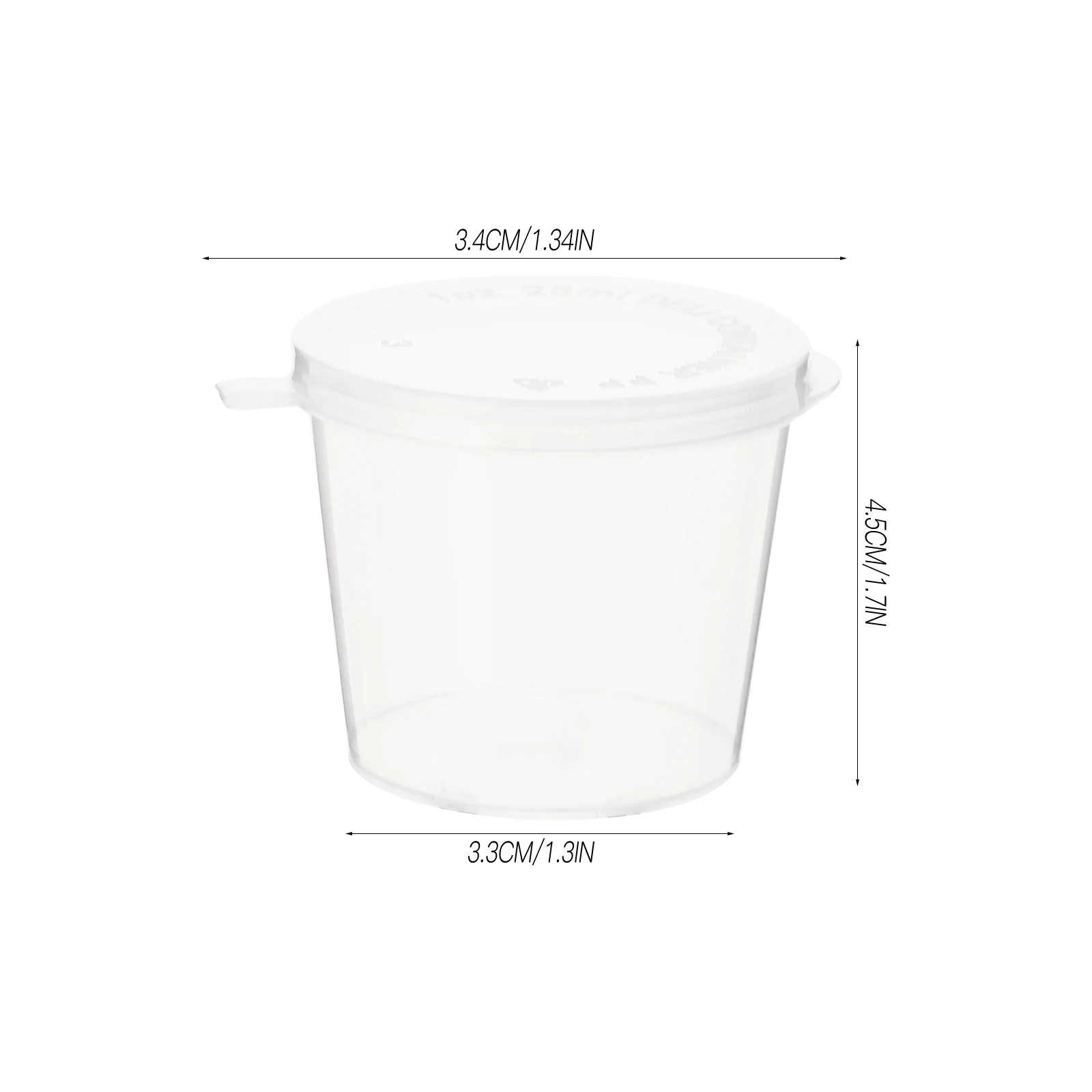 

100 Pcs Watercolor Pigment Cups Sand Graduated Mixing Container Scale Model Paint Bulk