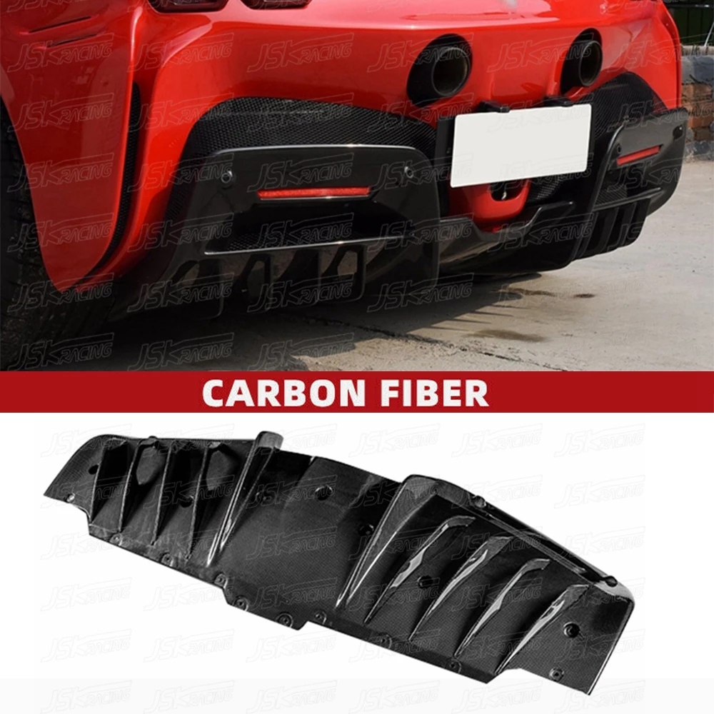 O Style Dry Carbon Fiber Rear Diffuser For Ferrari Sf90 2020-2021(JSKFRS920005)