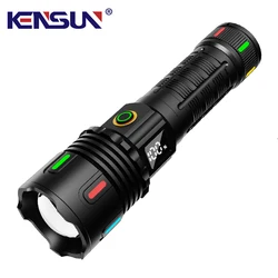 Strong Light Fluorescent Lantern High Power LED Flashlight USB Rechargeable Long Shot Tactical Torch Outdoor Super Bright Lamp