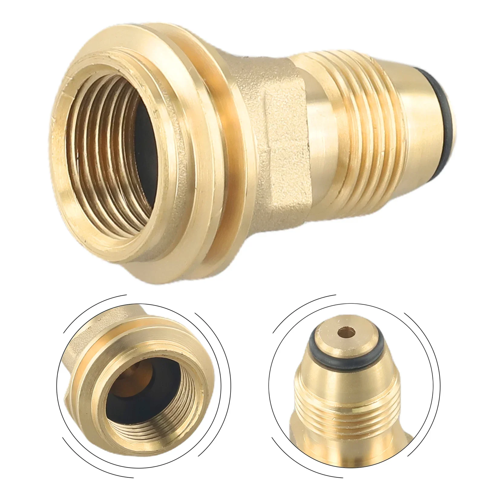 Leak Proof Propane Tank Refill Adapter Convert Old Style Tanks To QCC1 Type 1 Regulator With Solid Brass Fitting