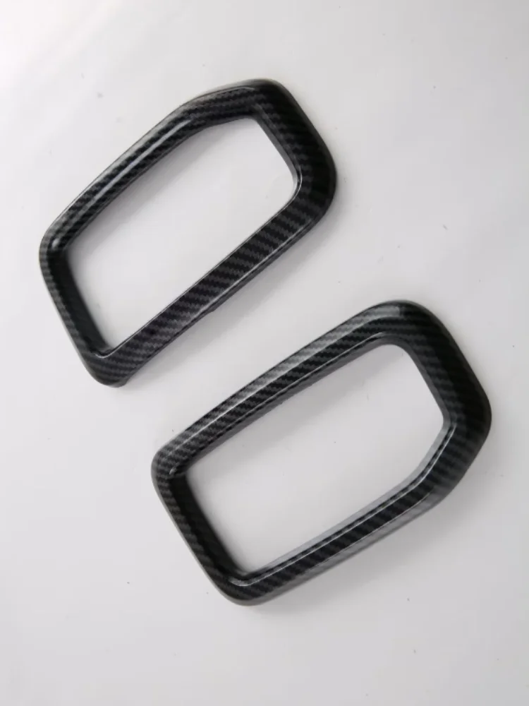 ABS Carbon Fiber Color 12.1 inch Navigation AC Outlet Vent Frame Trim Cover Interior Decorative for Ford Ranger Everest 2023