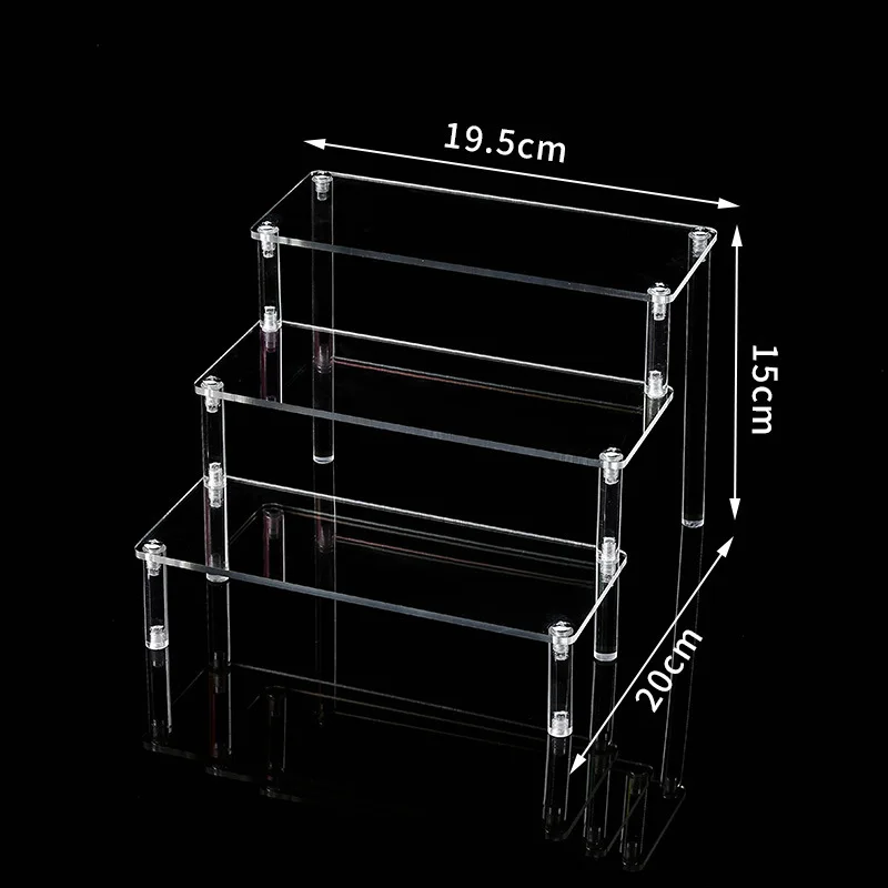 Helder acryl displaystandaard voor anime figuren cupcake plank organisator desserts houder juwelen display stijgbuizen standaard parfumstandaard