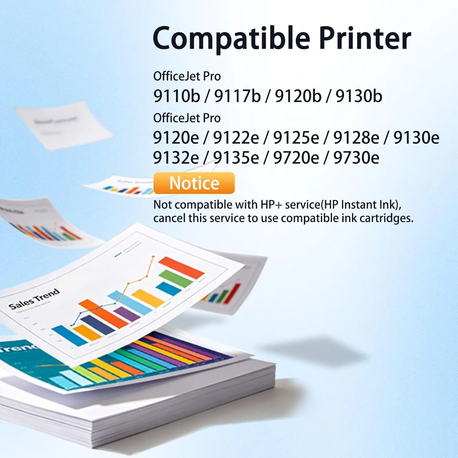 High Yield Ink Cartridges with Chip (4-Pack, Black/Cyan/Magenta/Yellow), Compatible Replacement for HP 936, Works with OfficeJet Pro 9110b 9117b 9120b 9130b 9120 9122 9123 9125 9130 9720 9730 Printers