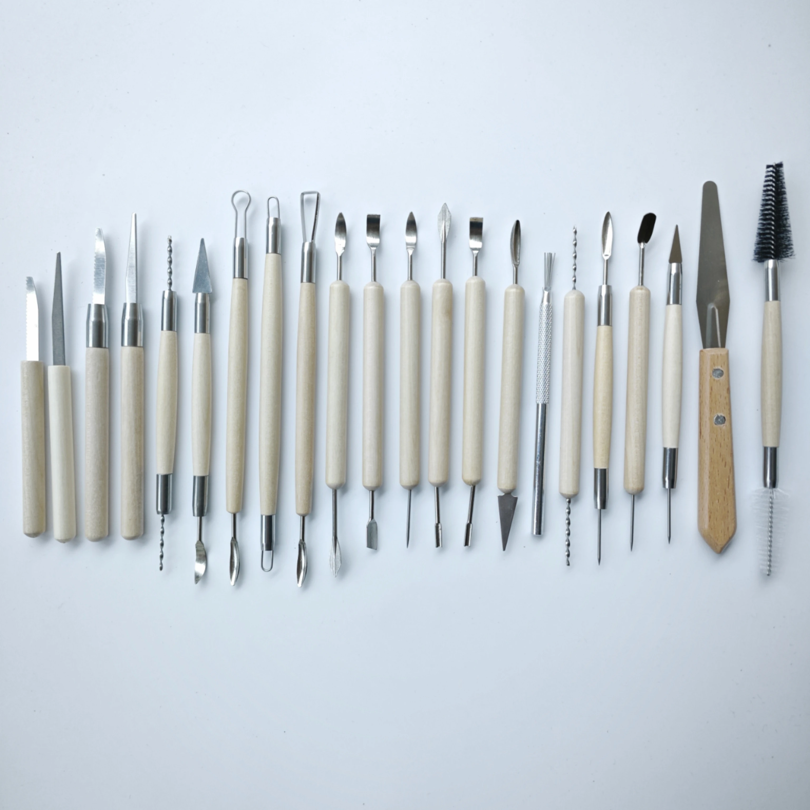 61-piece Ceramic Tool Set Pottery Clay Carving Modeling Silicone Texture Carving Pen Diy Handmade Polymer Sculpting Tools Kit