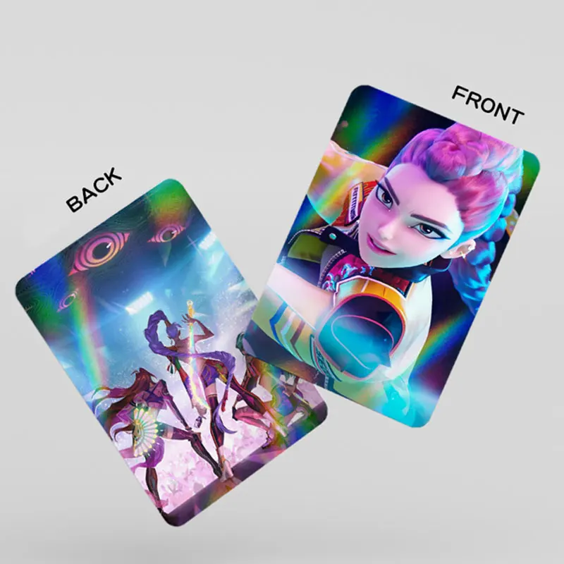 Kartu K-pop Bolak-balik 30/92/96 PCS Anime Holografik Lomo Set Kartu Koleksi untuk Penggemar Kartu laser berkualitas tinggi Hadiah Mainan