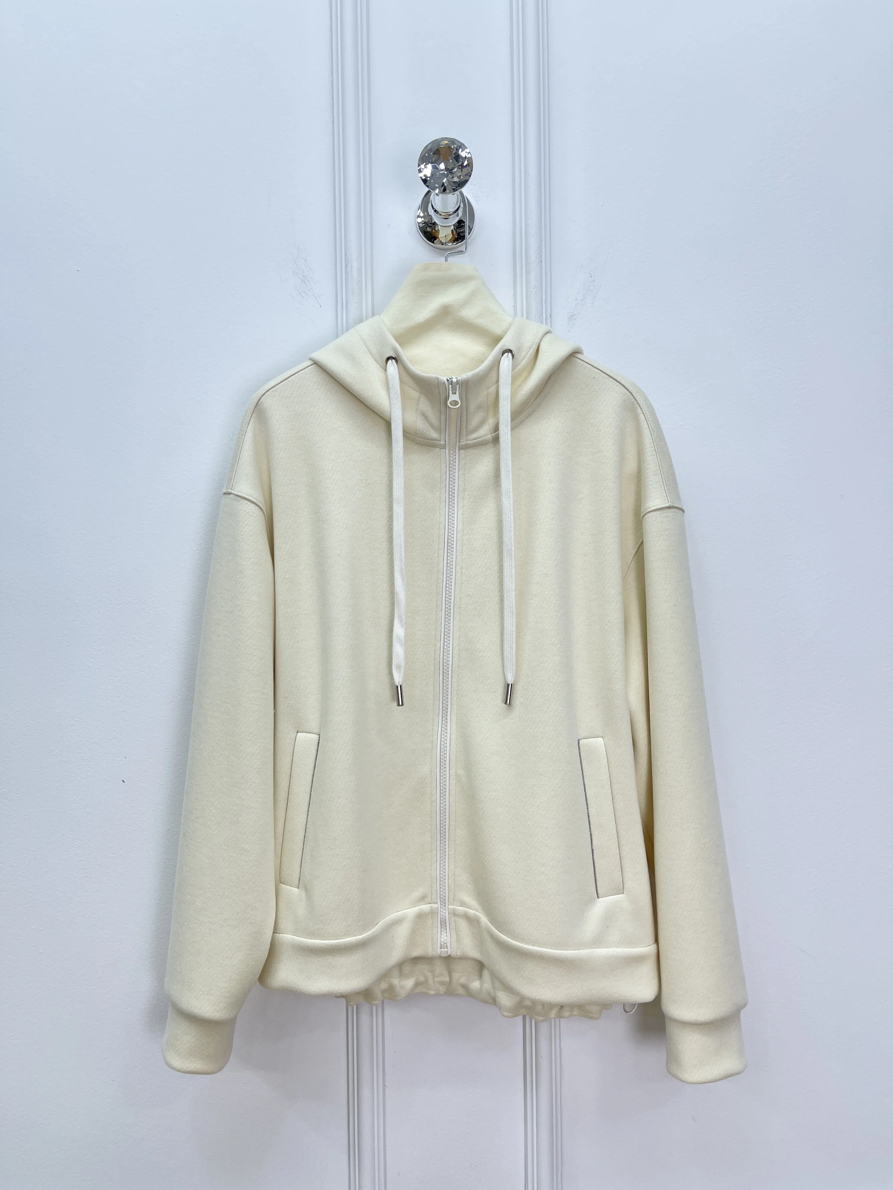 

2025 Autumn and Winter New Hooded Zipper Sweater Jacket + High-Quality Casual Pants Women