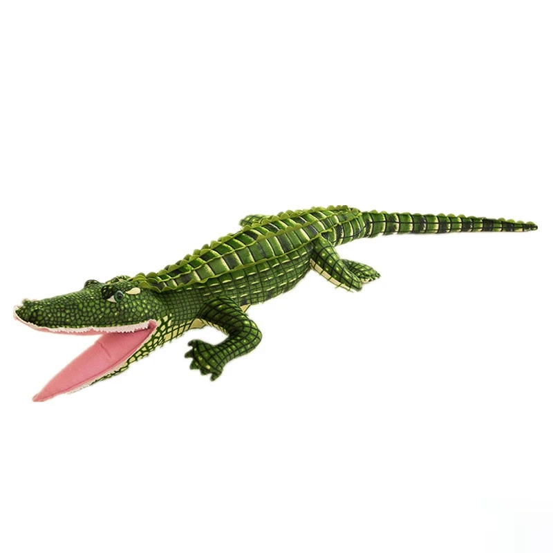 100Cm Stuffed Animal Real Life Alligator Plush Toy Simulation Crocodile Dolls Kawaii Creative Pillow For Children Gifts