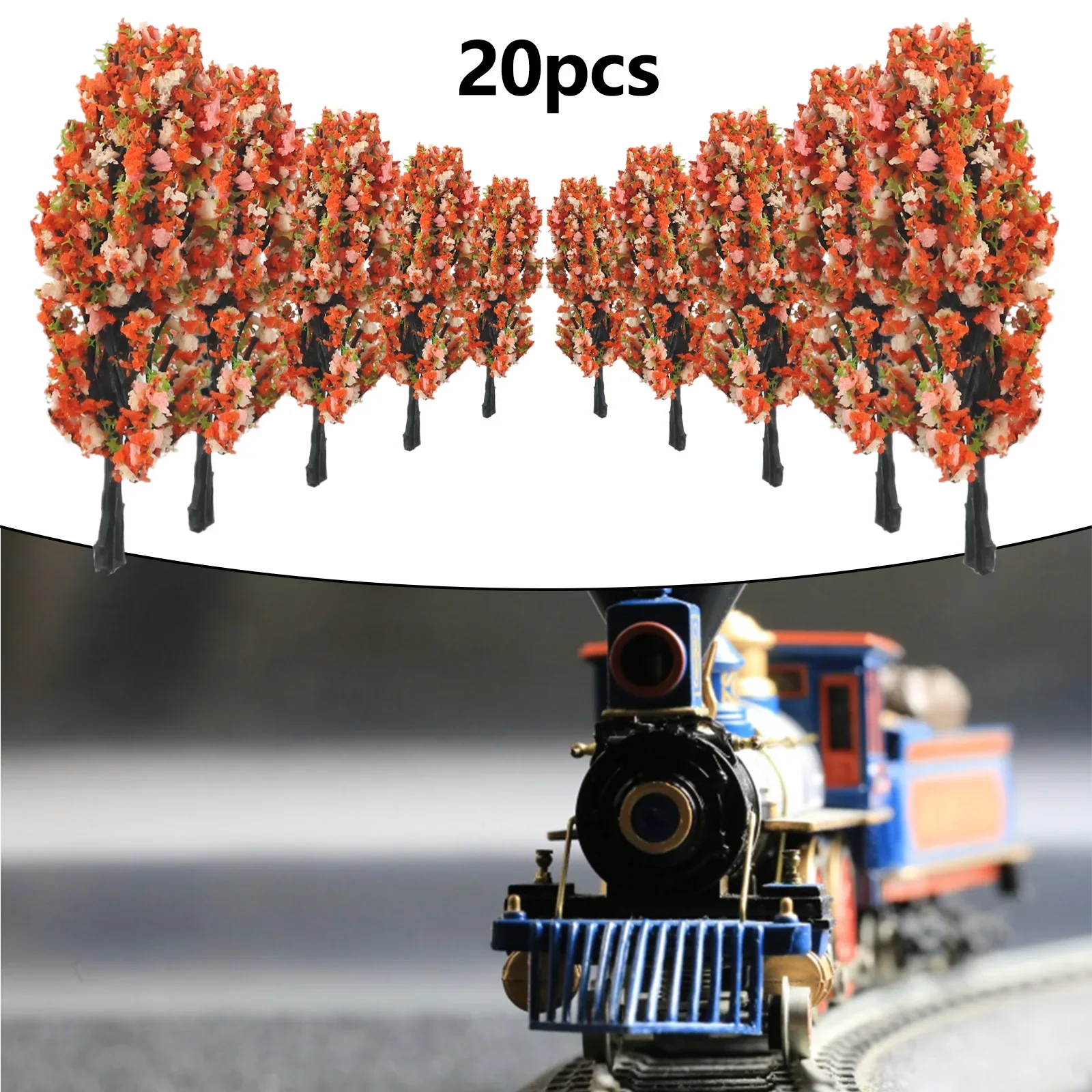 Create a Serene Park Scenery with 20Pcs 8 5cm Train Layout Model Trees Perfect for Train Tracks and Sand Tables